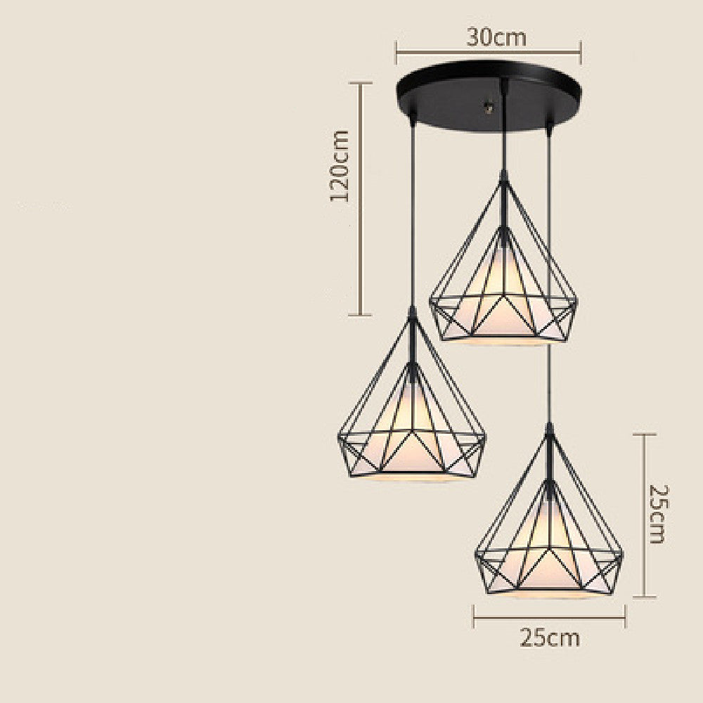 Iron Diamond Pendant Lamp