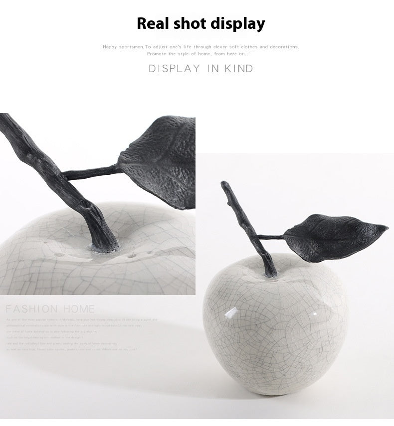 Elegant White Marble Fruit-Inspired Table