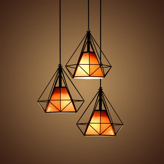 Iron Diamond Pendant Lamp